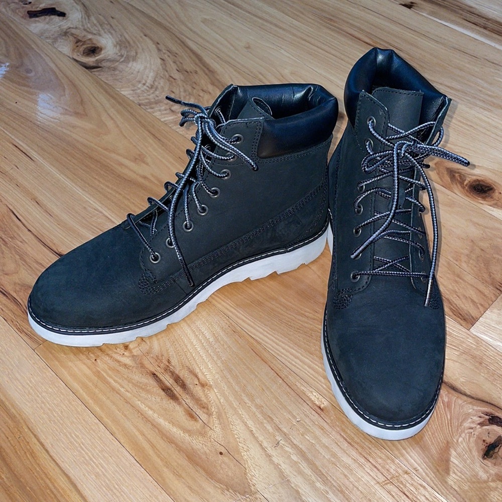 Timberland keeley Field sneaker boots Sz 6.5 high top black lace up
